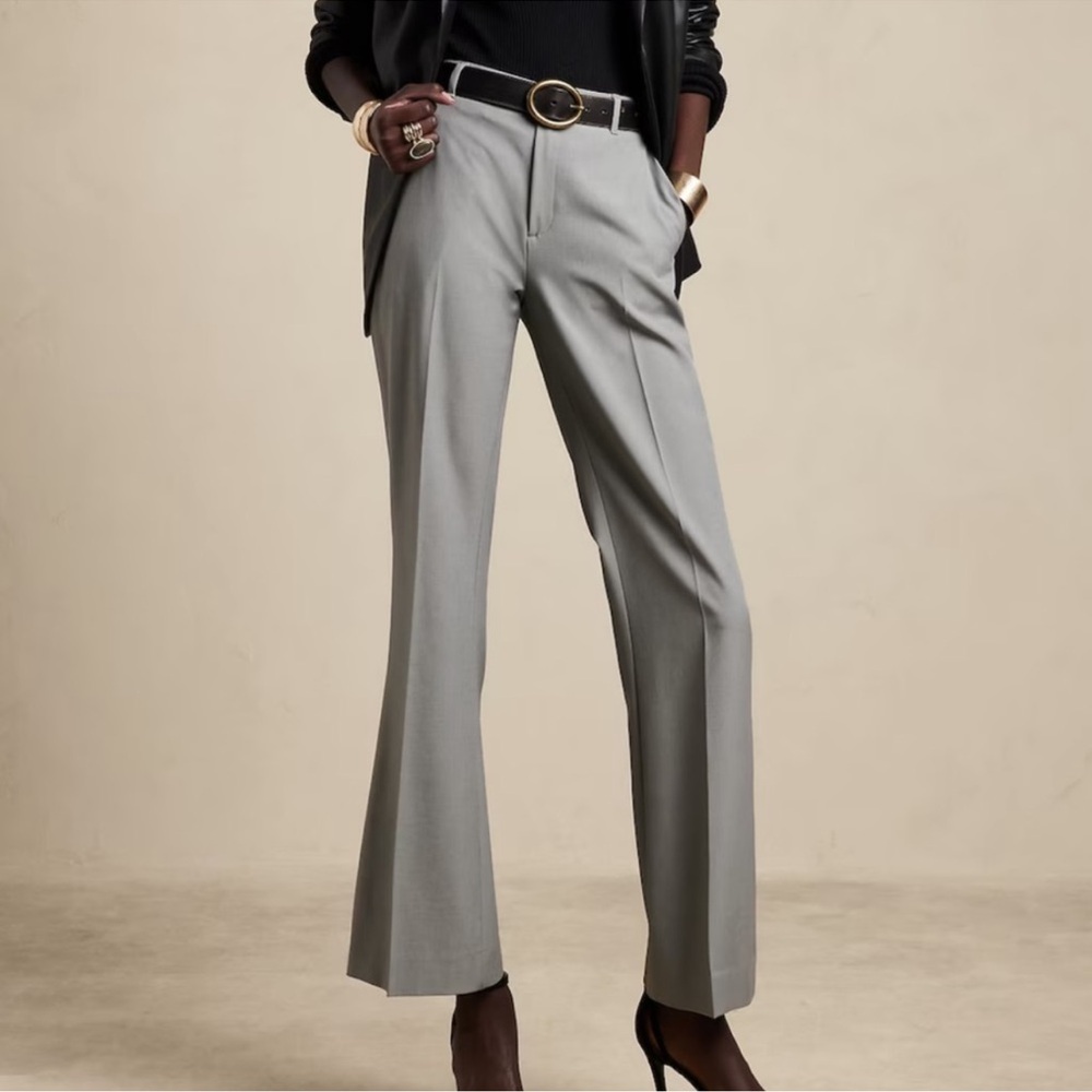 Banana Republic Factory Gray Women's Trousers